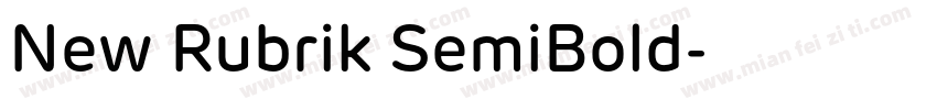 New Rubrik SemiBold字体转换